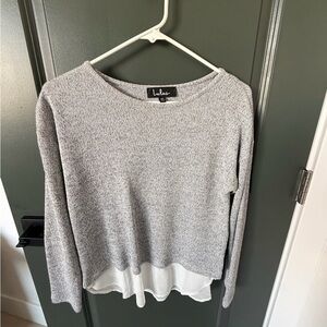 LIKE NEW lulus sweater top with chiffon bottom